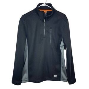 TIMBERLAND Pro Studwall Quarter-Zip Textured Fleece in Black